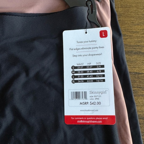 3-pc Skinnygirl Smoothers Shapers Women’s Black Pink Seamless Shorts size L NWT - Picture 8 of 12